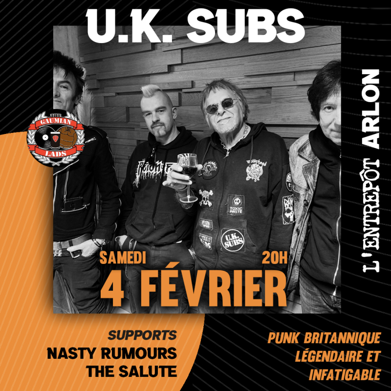 UK Subs + The Salute + Nasty Rumours
